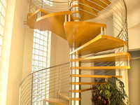 59 S/Steel-Wooden Spiral 04 Marretti Stairs Brisbane